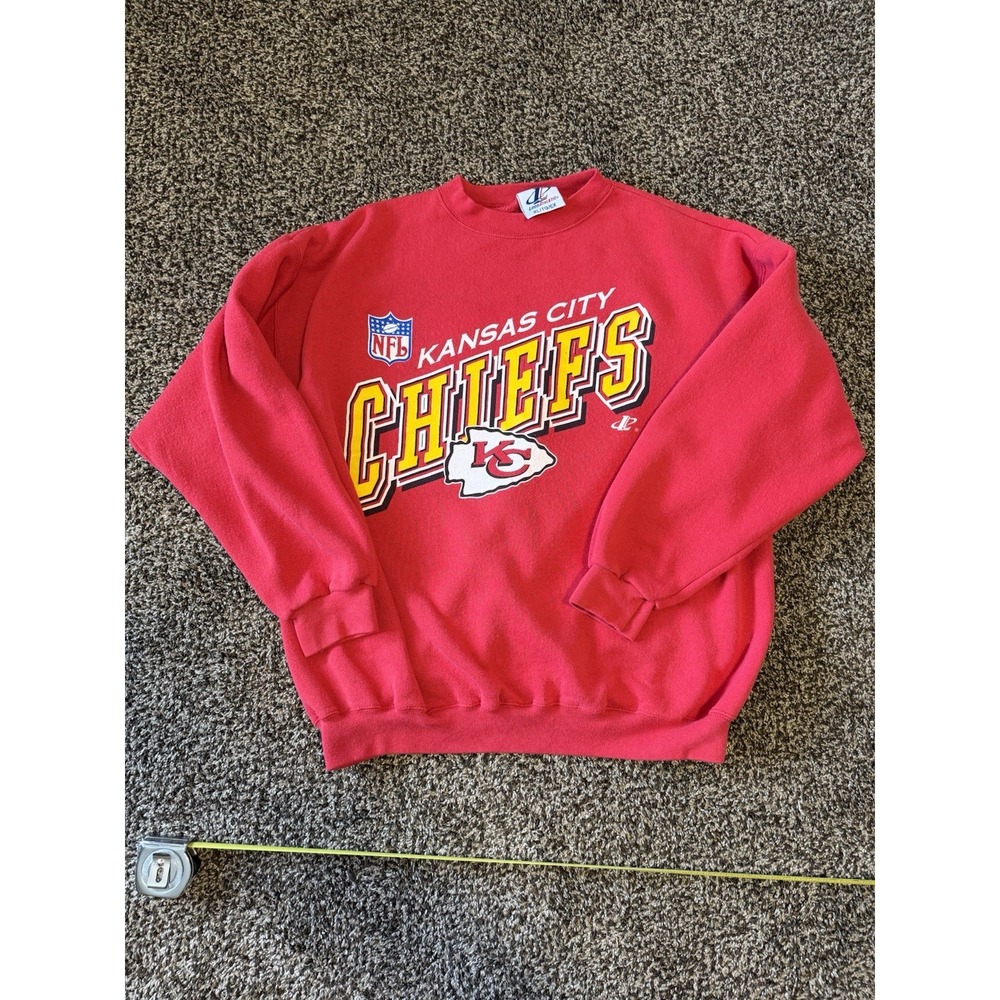 Kansas City Chiefs Pro Line Crewneck Sweatshirt Size XL Made In USA Vintage